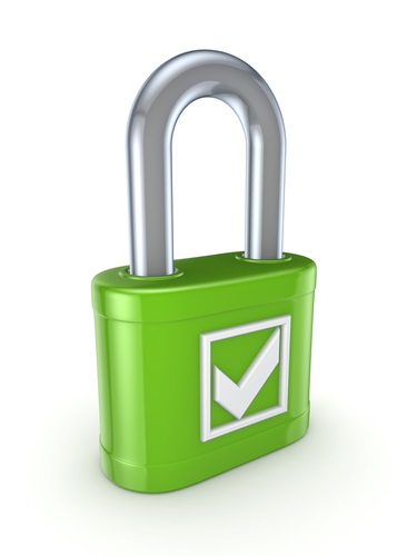 Lock with Green Checkmark